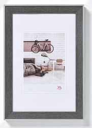 walther design Cadre photo walther design gris 10 x 15 cm avec bord extérieur argenté, cadre design bohème EN015D
