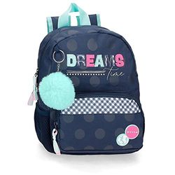 MOVOM Dreams Time Daycare Backpack Blue 23x28x10 cm Polyester 6.44L, blue, Nursery Backpack
