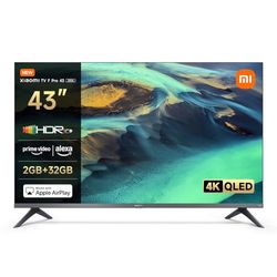 Xiaomi TV F Pro 43,43 pollici (101 cm), 4K UHD QLED,Smart TV, Fire TV, Triple Tuner DVB-C/S/S2/T/T2,HDR10+, MEMC, Controllo Vocale Alexa, 2GB+32GB, Compatibile con Apple AirPlay