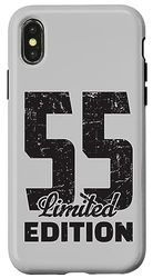 Custodia per iPhone X/XS 55° Compleanno Limited Edition Anniversario Annata 55 Anni