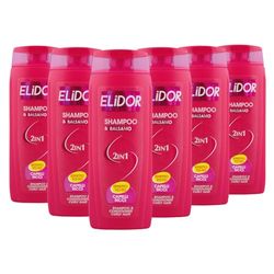 Elidor Shampoo & Balsamo Capelli Ricci 2 in 1 Effetto Yo-Yo 250ml Confezione da 6 Pezzi