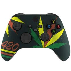 eXtremeRate Replacement Shell for Xbox Series X & S Controller - Unleash Your Style - Leaf Custom Acessories Skin Cover Front Housing Cover for Xbox Core Controller Wireless [Control NOT Included]