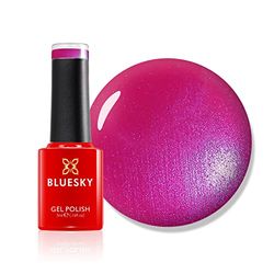 Bluesky Tutti Fruitti 80506 - Esmalte de uñas de gel, duradero, antidesconchones, 5 ml, tamaño mini, se debe secar bajo lámpara LED o UV, color magenta