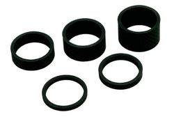 Point Afstandsring aluminium set 1 1/8", zwart, 3/5 / 10/15 / 20 mm, 29270001