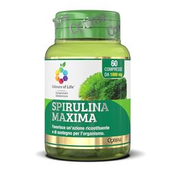 Spirulina Maxima - Supplément de spiruline - Action réparatrice et de soutien pour l'organisme - Vegan et sans gluten, 60 comprimés, poudre de thalle de spiruline (Spirulina Maxima)