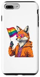 LGBT Fox Rainbow Flag LGBTQ LGBT Pride Month Gay Pride Case for iPhone 7 Plus/8 Plus