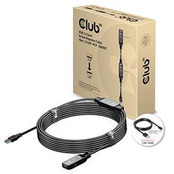 Club 3D Câble d'extension USB 3.2 Gen1 actif 10 mètres M/B 28 AWG