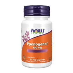 Now Foods, Pycnogenol, 100 mg, con Amla, 60 Capsule vegane, Testato in Laboratorio, Senza Soia, Senza Glutine, Vegetariano, Non OGM