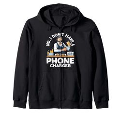 Bartender No, no Tengo un Cargador de teléfono Sudadera con Capucha
