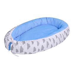 LULANDO Babynest, multifunctioneel knuffelnest voor baby's en baby's, nestje, reisbed, 100% katoen, anti-allergisch, standaard 100 van Oeko-Tex, gemaakt in de EU, afmetingen: 80 cm x 45 cm x 15 cm