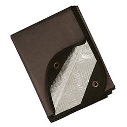 BESTHUNTINER Mantas de Emergencia Pesadas- Mantas de Aislamiento térmico de alquitrán Reflectante Multifuncional - Mantas Salvavidas de Campamento Resistentes al Agua de 213cmx150cm
