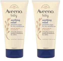 Aveeno Baby Soothing Relief Emollient Cream 150 ml (Pack of 2)