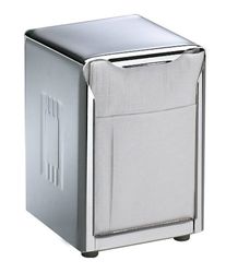 San Jamar H985X Stainless Steel Lowfold Table-Top Napkin Dispenser