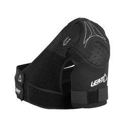 Leatt - Muñequera para hombro derecho con bandas de ajuste, tejidos acolchados y transpirables L-XL negro