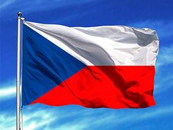 Flaga Czech 85 x 1,50 cm | Wzmocniona i pikowana flaga | Flaga z 2 metalowymi oczkami i wodoodporna