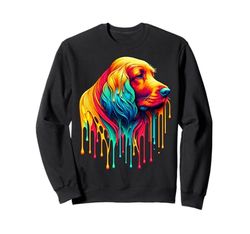 Dripping Paint Art Gordon Setter Felpa