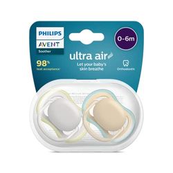 Philips Avent - Ciuccio Ultra Air per bambini da 0 a 6 mesi (modello SCF085/15)