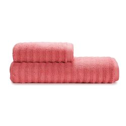 Guzzini Classic Badhanddoeken voor gezicht en bidet van 100% katoen, OekoTex-gecertificeerd, badhanddoek 60 x 110 cm en gastendoekje 40 x 60 cm, zacht en absorberend, duurzaam, veelvuldig wassen en