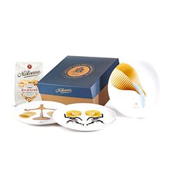 La Molisana, Gift Box - Marcadores de aire con 3 platos de cerámica y pasta, 500 g de solo grano italiano con paquete de papel reciclable, kit adecuado para ideas de regalo