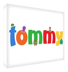 Feel Good Art Gallery Wrapped Nursery Box Canvas (Tommy, Small, 20 x 30 x 4 cm)