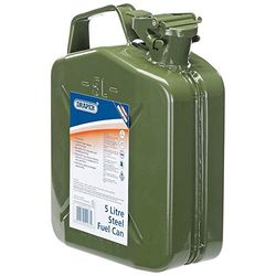 Draper 54437 bränsleburk i stål, 5 liter kapacitet