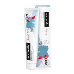 Suavinex, Dentifricio per Bambini, Gel Dentifricio per Bambini, Senza Glutine, Previene la Carie e Cura le Gengive, con CPC, Fluoro, Xilitolo e Acqua di Mare, Rispetta lo Smalto, +6 Anni, 75 ml