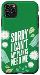 Coque pour iPhone 11 Pro Max Gardener Plant Lover Botanical Cactus Daisy Eco Botanist