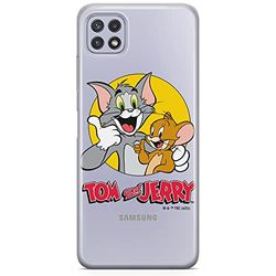 ERT GROUP mobile phone case for Samsung A22 5G original and officially Licensed Tom & Jerry pattern 013 optimally adapted to the shape of the mobile phone, partially transparent