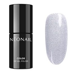 NEONAIL Vernis Semi Permanent Pailleté 7,2 ml Vernis Gel UV Semi Permanent Argent Glam Squad Leader Vernis à Ongles Gel Polish Gel UV Couleur Nail Art.