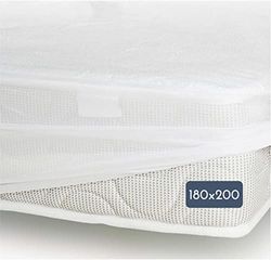Protège Matelas 100% Coton Molleton 180 x 200 cm + 25 cm