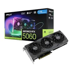 PNY Carte Graphique GEFORCE RTX™ 5060 8GB ARGB Overclocked Triple Fan DLSS 4