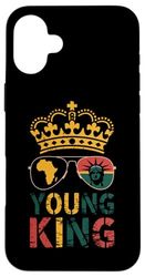 Young King Crown African American Pride Case for iPhone 16 Plus