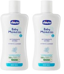 Chicco Baby Moments Detergente Intimo ad Azione Emolliente e Lenitiva, 0+ Mesi - 200 ml (Confezione da 2)