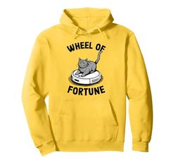 Wheel Of Fortune Robot Vacuum Cleaner Funny Cat Pullover Hoodie