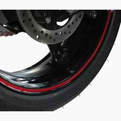 VICMA reflective wheel/rim stripe 7mm in width - red - 600cm in length