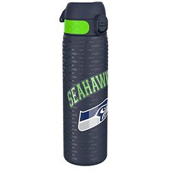 NFL Seahawks Lichtgewicht Stalen Waterfles, 600 ml/20 oz, Zonder Isolatie, Lekvrij, Makkelijk te Openen, Veilige Vergrendeling, Vaatwasserbestendig, Hygiënische Flipcover, Draaggreep, Duurzaam