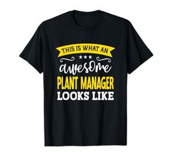 Plant Manager Titolo di lavoro Dipendente Divertente Operaio Plant Manager Maglietta