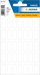 HERMA 3721 multifunctionele etiketten mini (8 x 20 mm, 7 velles, papier, mat) zelfklevend, permanent klevende huishoudelabels voor handschrift, 280 stickers, wit