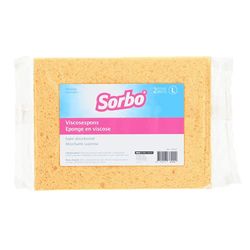 Sorbo Spons van viscose, geel, L