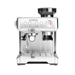 Gastroback 42619 - Macchina per espresso espresso espresso Advanced Barista, programmabile, con meccanismo di macinazione conico e pompa per espresso professionale ULKA (15 bar), in acciaio INOX