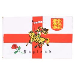 AZ FLAG Flaga Anglii z koniem bitewnym 90x60cm - Angielska flaga - Saint George 60 x 90 cm - Flagi