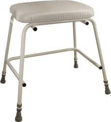 Aidapt Bariatric Height Adjustable Perching Stool With Padded Seat For Elderly Users with Limited Mobility