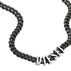 DIESEL Herenketting roestvrij staal, tweekleurig, DX1487060, Length: 450mm+100mm, Width: 12mm, Roestvrij staal, Geen edelsteen