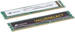 Corsair CMV16GX3M2A1333C9 Value Select 16GB (2x8GB) DDR3 1333 Mhz CL9 Mainstream Desktop Memory Kit