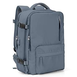 VGCUB Large Travel Work Business Backpack Carry on Flight Approved Laptop Backpack for Women Men Mochila de Viaje, Jewel Blue, XL, Xx-large
