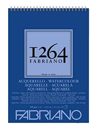 Honsell 19100650 – Fabriano Watercolour Ritblock med spiralbindning 1264, 300 g/kvm, DIN A3, 30 ark naturligt vitt, medelkornigt papper och syrafritt, för alla torra tekniker