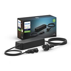Philips Hue Alimentatore da Esterno 100W per Illuminazione Smart Hue Outdoor, a Bassa Tensione, Grado di Protezione IP67, Nero