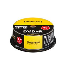 Intenso DVD+R 4,7 GB 16x DVD-blanco bedrukbaar krasbestendig 25 spindels