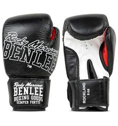BENLEE Rocky Marciano Rockland Luvas de boxe, unissexo para adulto, multicolorido (branco/preto), 10 oz