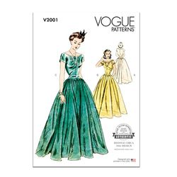 Vogue V2001Y5 Misses' Dress Y5 (18-20-22-24-26)